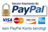 Zahlung mit einer Kreditkarte oder mit PAYPAL